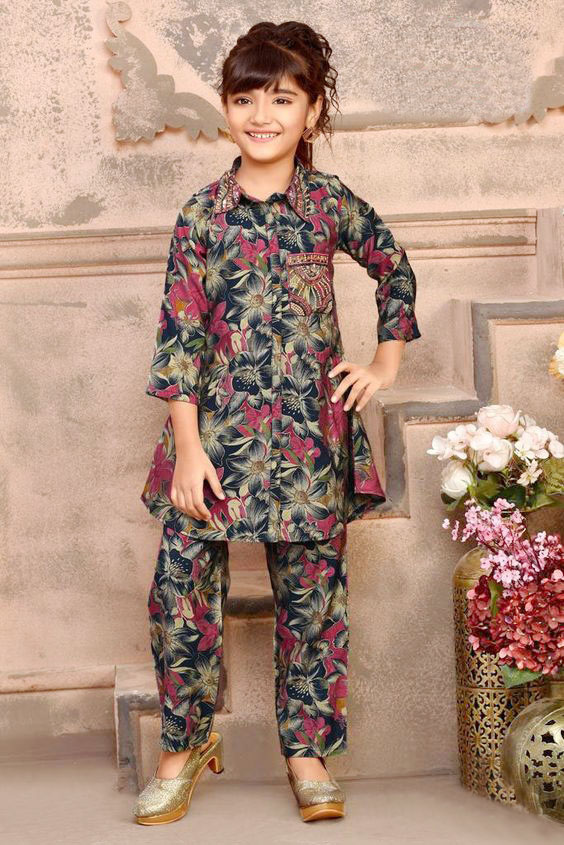 Beautiful trending Dress Winter Friendly Kids Girls Co Ords Sets_baby_2pes 1951