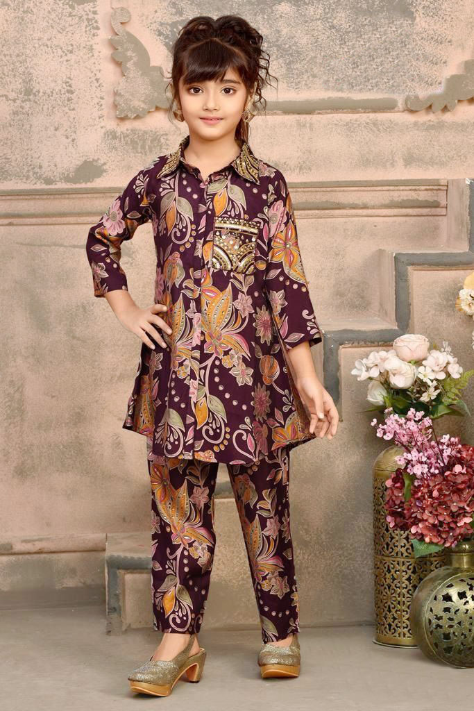 Beautiful trending Dress Winter Friendly Kids Girls Co Ords Sets_baby_2pes 1955