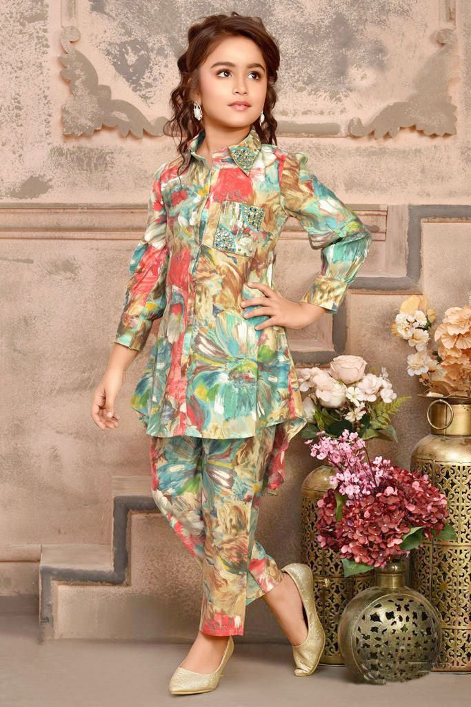 Beautiful trending Dress Winter Friendly Kids Girls Co Ords Sets_baby_2pes 1956