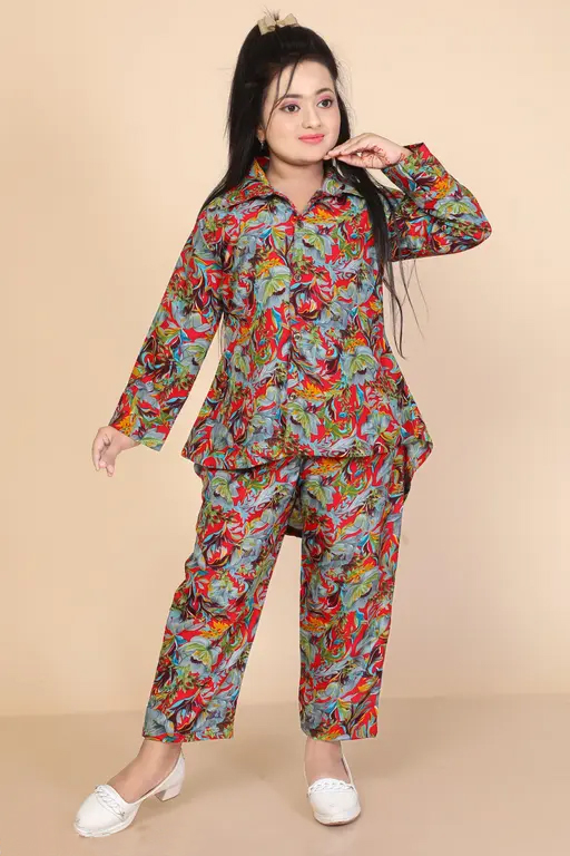 Beautiful trending Dress Winter Friendly Kids Girls Co Ords Sets_baby_2pes 1957